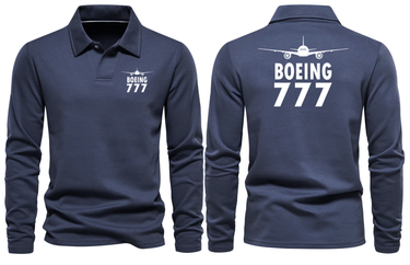 BOEING 777 LONG SLEEVE POLO